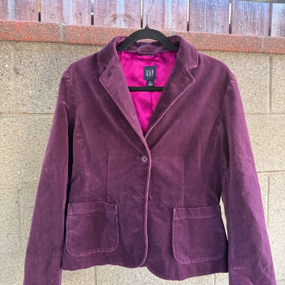 GAP Women's Purple Corduroy Jacket